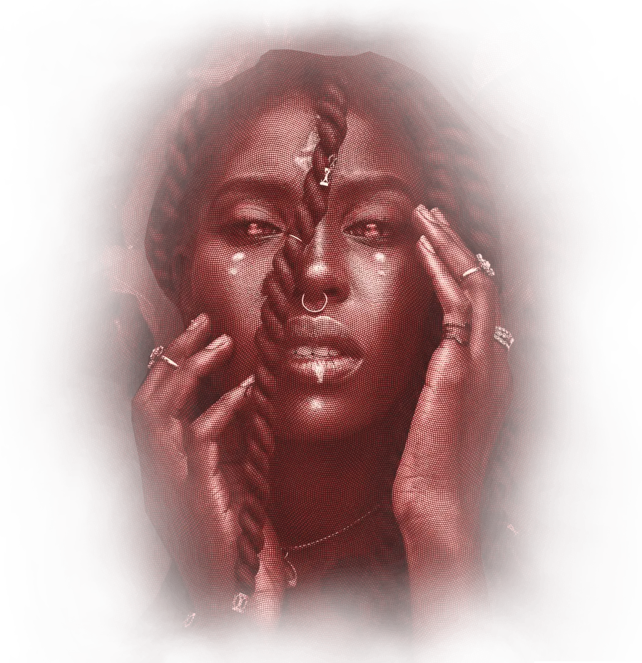 Anoba mask digital artwork