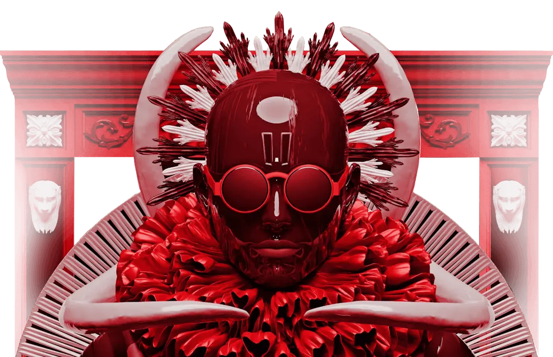 Benin mask digital artwork